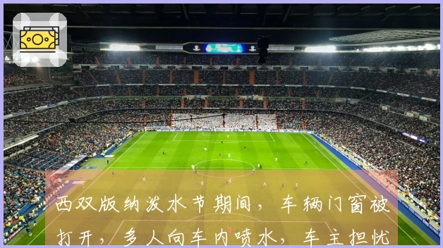 西双版纳泼水节期间，车辆门窗被打开，多人向车内喷水，车主担忧父母淋湿及内饰损坏，称若发现问题将报警处理